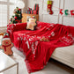 Merry Christmas Cozy Chenille Couch Cover Blanket, Non Slip Sofa Cover, Furniture Covers for Pets