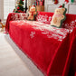 Merry Christmas Cozy Chenille Couch Cover Blanket, Non Slip Sofa Cover, Furniture Covers for Pets