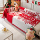 Merry Christmas Cozy Chenille Couch Cover Blanket, Non Slip Sofa Cover, Furniture Covers for Pets