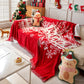 Merry Christmas Cozy Chenille Couch Cover Blanket, Non Slip Sofa Cover, Furniture Covers for Pets