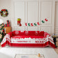 Merry Christmas Cozy Chenille Couch Cover Blanket, Non Slip Sofa Cover, Furniture Covers for Pets