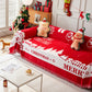 Merry Christmas Cozy Chenille Couch Cover Blanket, Non Slip Sofa Cover, Furniture Covers for Pets