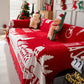 Merry Christmas Cozy Chenille Couch Cover Blanket, Non Slip Sofa Cover, Furniture Covers for Pets