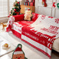 Merry Christmas Cozy Chenille Couch Cover Blanket, Non Slip Sofa Cover, Furniture Covers for Pets