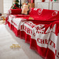 Merry Christmas Cozy Chenille Couch Cover Blanket, Non Slip Sofa Cover, Furniture Covers for Pets