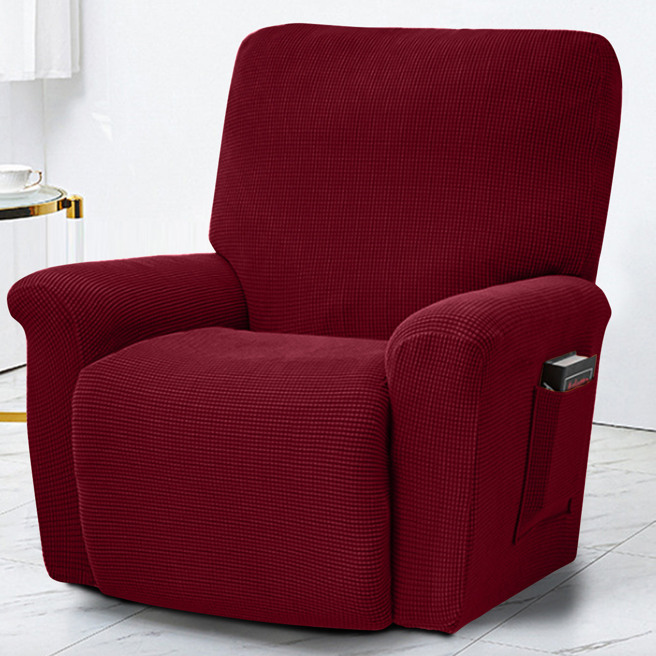 Recliner covers with pockets hot sale