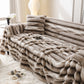 Extra Large Faux Fur Gradient Couch Cover Blanket: Plush, Fluffy, Warmth, Perfect Throw on the Sofa