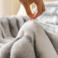 Extra Large Faux Fur Gradient Couch Cover Blanket: Plush, Fluffy, Warmth, Perfect Throw on the Sofa