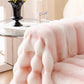 Extra Large Faux Fur Gradient Couch Cover Blanket: Plush, Fluffy, Warmth, Perfect Throw on the Sofa