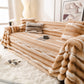 Extra Large Faux Fur Gradient Couch Cover Blanket: Plush, Fluffy, Warmth, Perfect Throw on the Sofa