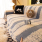 Thickened Coral Fleece Sofa Throw Cover Slipcover Warm Jacquard Cozy Couch Cover Blankets