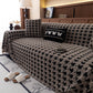 Jacquard Fleece Houndstooth Warm Cozy Couch Cover Blanket Decorative Throws for Sofas