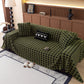 Jacquard Fleece Houndstooth Warm Cozy Couch Cover Blanket Decorative Throws for Sofas