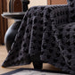 Jacquard Fleece Houndstooth Warm Cozy Couch Cover Blanket Decorative Throws for Sofas