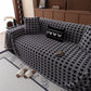 Jacquard Fleece Houndstooth Warm Cozy Couch Cover Blanket Decorative Throws for Sofas