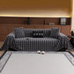 Jacquard Fleece Houndstooth Warm Cozy Couch Cover Blanket Decorative Throws for Sofas