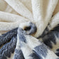 Warm Faux Fur Luxury Sofa Throw Blankets, Soft Cozy Thick Plush Shaggy Blankets for Couch Chair Bed