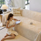 Thickened 3D Plush Premium Living Spaces Couch Covers Soft and Warm Couch Protector Blanket