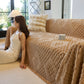 Thickened 3D Plush Premium Living Spaces Couch Covers Soft and Warm Couch Protector Blanket