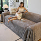 Thickened 3D Plush Premium Living Spaces Couch Covers Soft and Warm Couch Protector Blanket