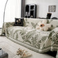 Modern Minimalist Chenille Willow Leaf Pattern Couch Cover Blanket, Luxurious Blankets for The Sofa