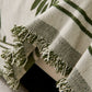 Modern Minimalist Chenille Willow Leaf Pattern Couch Cover Blanket, Luxurious Blankets for The Sofa