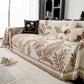 Modern Minimalist Chenille Willow Leaf Pattern Couch Cover Blanket, Luxurious Blankets for The Sofa