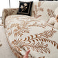 Modern Minimalist Chenille Willow Leaf Pattern Couch Cover Blanket, Luxurious Blankets for The Sofa