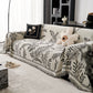 Modern Minimalist Chenille Willow Leaf Pattern Couch Cover Blanket, Luxurious Blankets for The Sofa