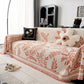 Modern Minimalist Chenille Willow Leaf Pattern Couch Cover Blanket, Luxurious Blankets for The Sofa