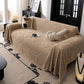 Winter Soft Plush Fleece Sofa Blanket Leaves Jacquard Couch Covers for Couches