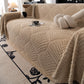 Winter Soft Plush Fleece Sofa Blanket Leaves Jacquard Couch Covers for Couches