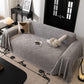 Winter Soft Plush Fleece Sofa Blanket Leaves Jacquard Couch Covers for Couches