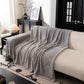 Winter Soft Plush Fleece Sofa Blanket Leaves Jacquard Couch Covers for Couches