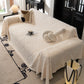 Winter Soft Plush Fleece Sofa Blanket Leaves Jacquard Couch Covers for Couches