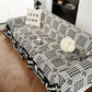 Chenille Houndstooth Sofa Cover, Throw Blankets for Couch, Cozy and Modern Couch Covers for Cats