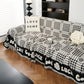 Chenille Houndstooth Sofa Cover, Throw Blankets for Couch, Cozy and Modern Couch Covers for Cats