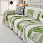 Reversible Ginkgo Leaf Furniture Slipcovers for Sofas Scratch Resistant Sectional Sofa Throw Covers