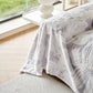 Plush Faux Rabbit Fur Warm Sofa Cover with Waves Jacquard Textured Throw Blankets for Couch