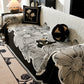 Floral Sofa Slipcovers Reversible Sofa Throw Covers with Tassels Pretty Furniture Covers for Sofas