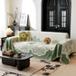 Floral Sofa Slipcovers Reversible Sofa Throw Covers with Tassels Pretty Furniture Covers for Sofas