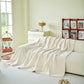 Faux Rabbit Fur Smooth Plush Comfy Couch Covers, Soft Thicked Durable Blankets and Throws for Sofas