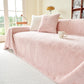 Faux Rabbit Fur Smooth Plush Comfy Couch Covers, Soft Thicked Durable Blankets and Throws for Sofas