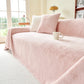 Faux Rabbit Fur Smooth Plush Comfy Couch Covers, Soft Thicked Durable Blankets and Throws for Sofas