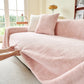 Faux Rabbit Fur Smooth Plush Comfy Couch Covers, Soft Thicked Durable Blankets and Throws for Sofas