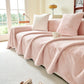 Faux Rabbit Fur Smooth Plush Comfy Couch Covers, Soft Thicked Durable Blankets and Throws for Sofas