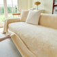 Faux Rabbit Fur Smooth Plush Comfy Couch Covers, Soft Thicked Durable Blankets and Throws for Sofas