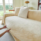 Faux Rabbit Fur Smooth Plush Comfy Couch Covers, Soft Thicked Durable Blankets and Throws for Sofas