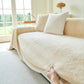 Faux Rabbit Fur Smooth Plush Comfy Couch Covers, Soft Thicked Durable Blankets and Throws for Sofas