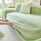 Faux Rabbit Fur Smooth Plush Comfy Couch Covers, Soft Thicked Durable Blankets and Throws for Sofas